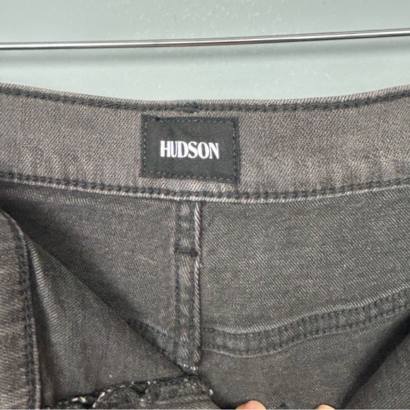 NWT Hudson Jada passage high rise denim shorts size 31 raw hem 8”inseam - Picture 10 of 13